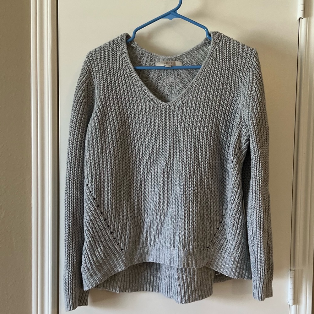 Gray Cable knit sweater